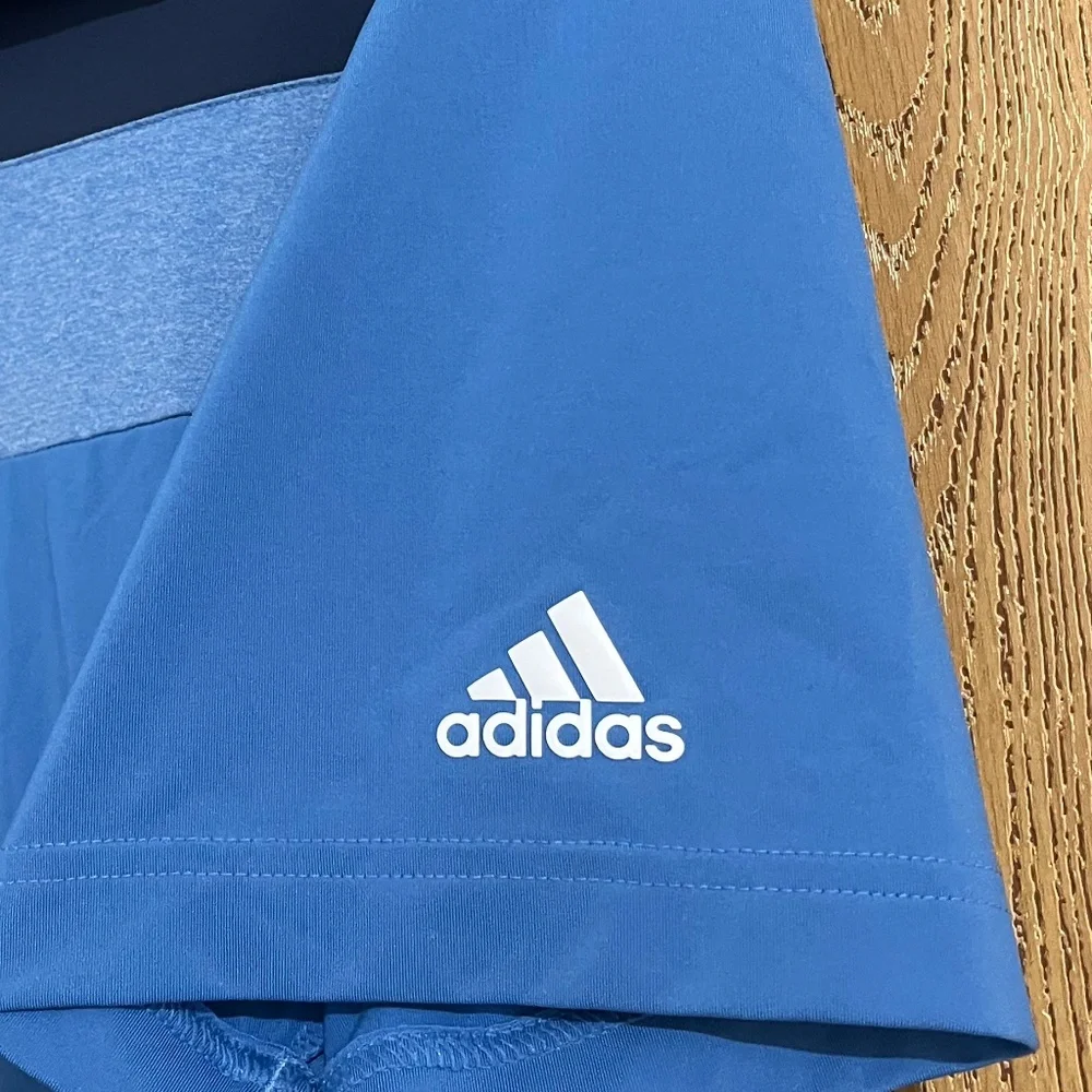 Adidas Men’s Primegreen Blue Polo Shirt Sz-XL